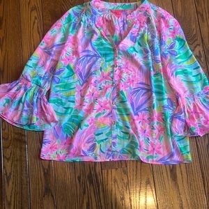 Lilly Pulitzer 3/4 sleeve top